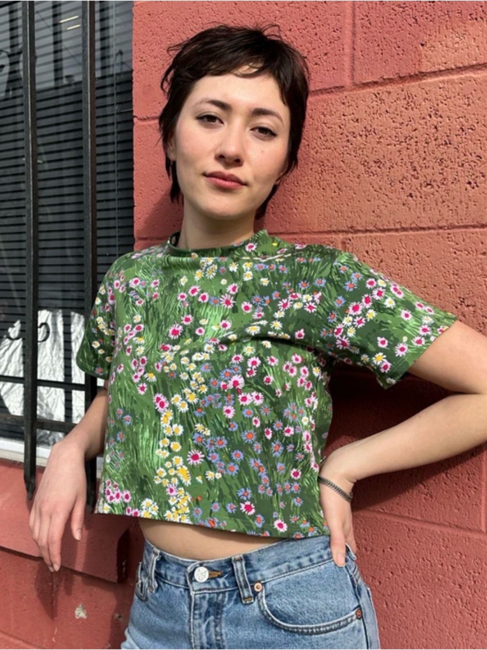 NOOWORKS Crop Top in Meadow